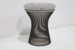 Warren Platner Warren Platner for Knoll Bronze Stool in Textured Boucle - 4779236
