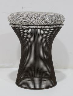 Warren Platner Warren Platner for Knoll Bronze Stool in Textured Boucle - 4779237