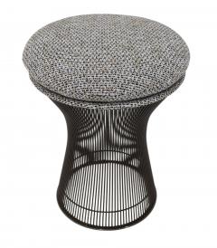 Warren Platner Warren Platner for Knoll Bronze Stool in Textured Boucle - 4779328