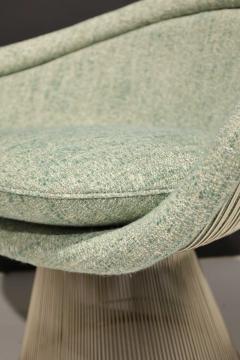 Warren Platner Warren Platner for Knoll Lounge Chair in Green Woven Fabric - 2390873