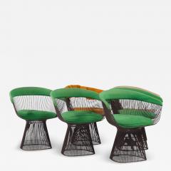 Warren Platner Warren Platner for Knoll Mid Century Bronze Dining Chairs Set of 6 - 4247182