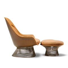 Warren Platner Warren Platner for Knoll Mid Century Easy Lounge Chair and Ottoman - 4739386