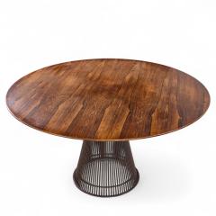 Warren Platner Warren Platner for Knoll Mid Century Rosewood and Bronze Dining Table - 4239324
