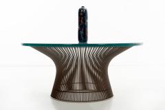 Warren Platner Warren Platner for Knoll bronze base coffee table - 2426647