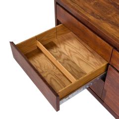 Warren Platner Warren Platner for Lehigh Leopold Mid Century Rosewood Stainless Steel Credenza - 4216968