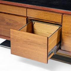 Warren Platner Warren Platner for Lehigh Leopold Mid Century Rosewood and Leather Top Credenza - 4410695