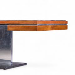 Warren Platner Warren Platner for Lehigh Leopold Rosewood Leather and Granite Executive Desk - 4410568