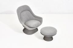 Warren Platner for Knoll Bronze Lounge Chair with Ottoman  - 2045074