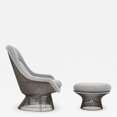 Warren Platner for Knoll Bronze Lounge Chair with Ottoman  - 2046373