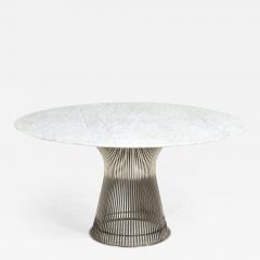 Warren Platner for Knoll Steel and Carrara Marble Dining Table 1960 - 2729913