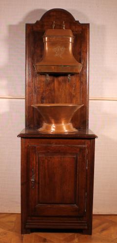 Washstand With Copper Reservoir 19th Century france - 2305041