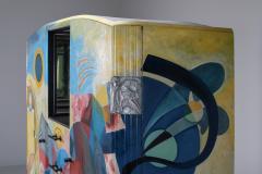 Wassily Kandinsky Art Deco Buffet Painted In The Style Of Kandinsky 1980s - 1940767