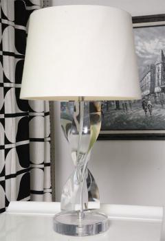 Water Fall Lucite Table Lamp - 1804451