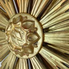 Water Gilded Chapel Sunburst Flush Light - 3039793