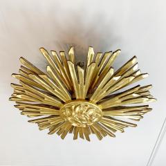 Water Gilded Chapel Sunburst Flush Light - 3039796