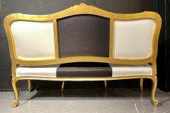 Water Gilt French Settee Sofa or Loveseat One of a Compatible Pair 1930s - 2491051