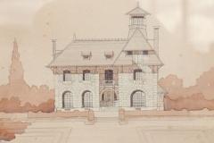 Watercolor Architectural Rendering - 1416222