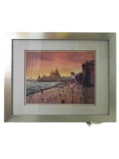 Watercolor Painting of Riva Schiavon Venice - 4388196