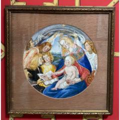 Watercolor Painting of Sandro Botticelli Madonna Del Magnificat - 4416263