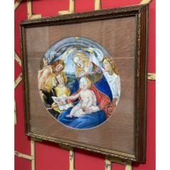 Watercolor Painting of Sandro Botticelli Madonna Del Magnificat - 4416264