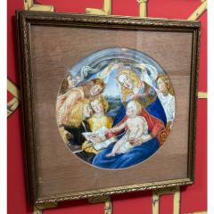 Watercolor Painting of Sandro Botticelli Madonna Del Magnificat - 4416266