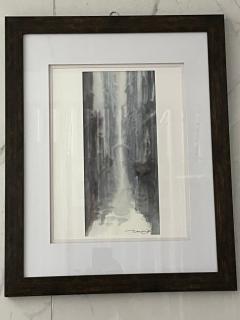 Watercolor Painting of Venetian Canal - 4388192