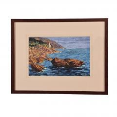 Watercolor Seascape Italy circa 1920 - 3665847