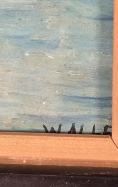 Watercolor of Boats in Harbor Italy circa 1900 - 4499621