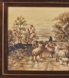 Watercolor of Sheep U S A circa 1950 - 4013847