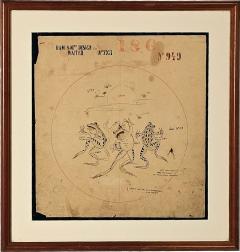 Watercolor of Three Frogs England circa 1860 - 4290629