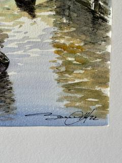 Watercolor of Venice by Noted Artist Bonazzon - 4621945