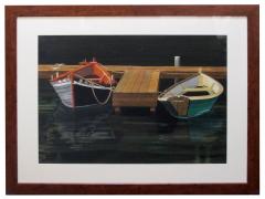 Watercolor on Paper Interlude Two Dories Boston Harbor by Michael Dunlavey - 1280420