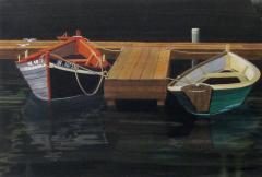 Watercolor on Paper Interlude Two Dories Boston Harbor by Michael Dunlavey - 1280533