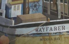 Watercolor on Paper Wayfarer Noyo Harbor California by Michael Dunlavey - 1291734