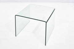 Waterfall Glass End Table 1980 - 2055492