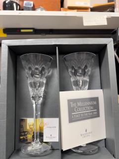 Waterford Crystal Pair of NIB Waterford Crystal The Millennium Collection - 4292877