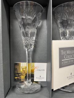 Waterford Crystal Pair of NIB Waterford Crystal The Millennium Collection - 4292887