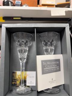 Waterford Crystal Pair of NIB Waterford Crystal The Millennium Collection - 4292889
