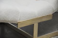 Wave Chaise on Brass Base - 700189