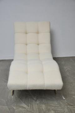 Wave Chaise on Brass Base - 700194