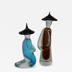 Wave Murano Glass Giant Chinese Figures - 662156