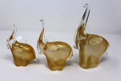 Wave Murano Glass Golden Elephants by Wave Murano Glass - 660200