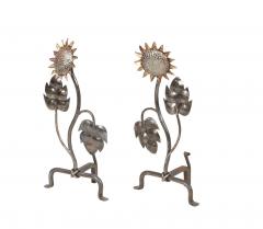 Waving Sunflower Andirons - 4443866