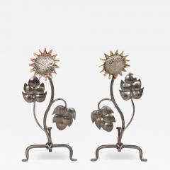 Waving Sunflower Andirons - 4444697