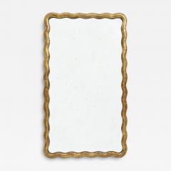 Wavy Gilt Wood Mirror - 3922745