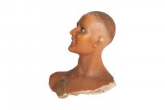 Wax Bust Sculpted Italy 1920s - 3375176