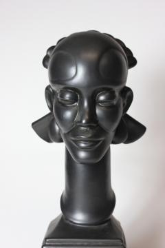 Waylande Gregory Congo Head sculpture designed by Wayland Gregory made by Cowan Pottery Studio - 1320699