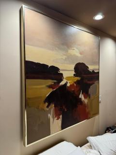 Wayne Amerine Large Oil on Canvas Abstract Landscape 5 x 4 - 4359951