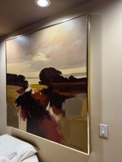 Wayne Amerine Large Oil on Canvas Abstract Landscape 5 x 4 - 4360136