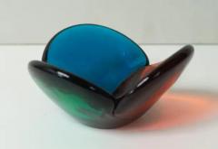 Wayne Husted Rare Wayne Husted for Blenko Tri Color Glass Bowl Made in Italy 1958 - 4080098